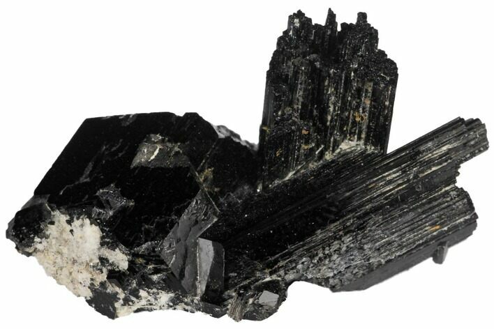 Black Tourmaline (Schorl) Crystal Cluster - Namibia #132180